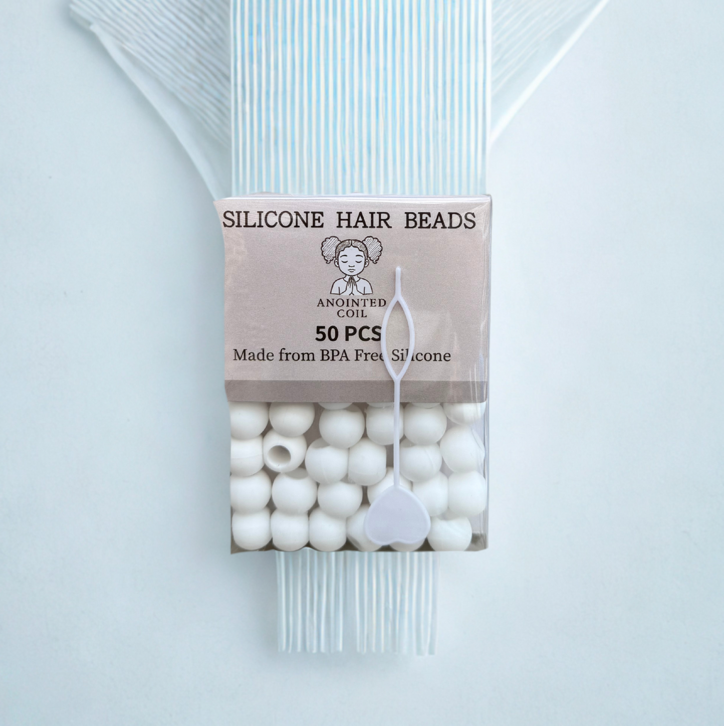 Silicone Beads White