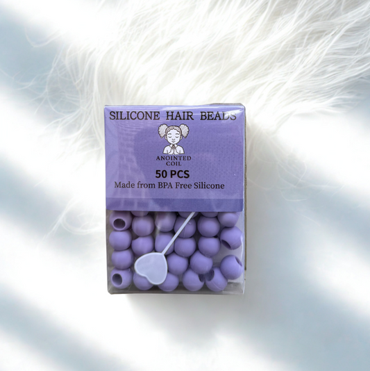 Silicone Beads Pastel Purple
